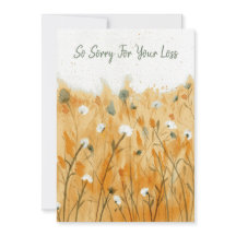 Vacker kondoleanskort  