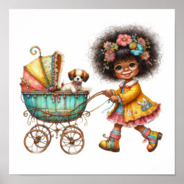 Vacker konstaffisch poster