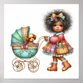 Vacker Konstaffisch Poster