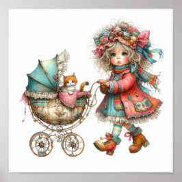 Vacker Konstaffisch Poster