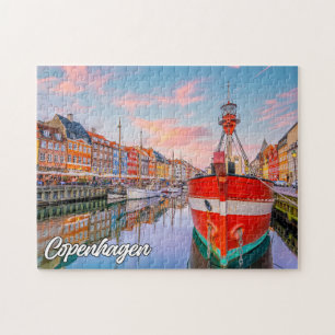 Vacker Köpenhamn, Danmark Pussel