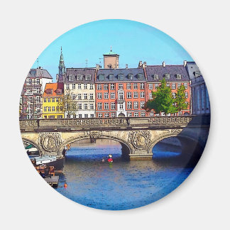 "Vacker Köpenhamn", foto/digital målning Magnet