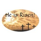 Vacker Kor och Sunset är Risen Stickers