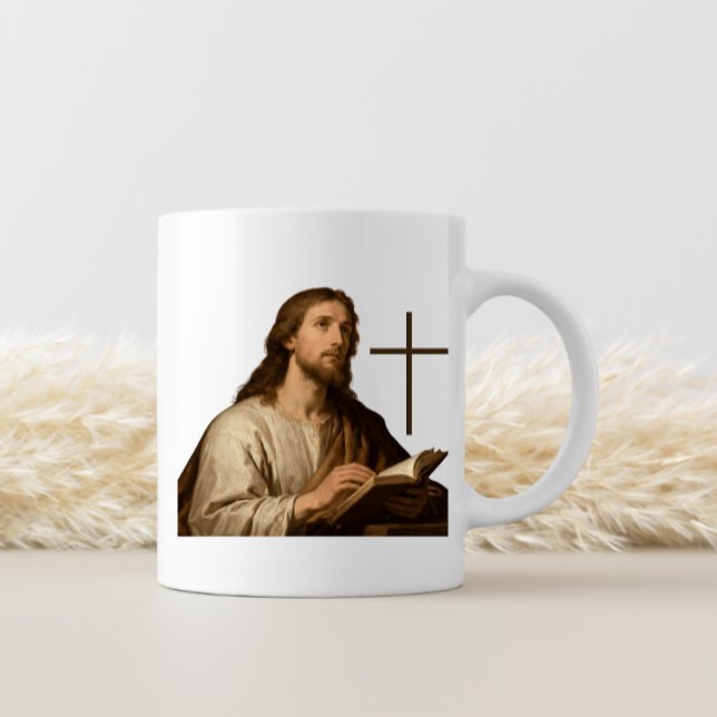 Vacker kors av Jesus - Religiös kristen Kaffemugg (Skapare uppladdad)