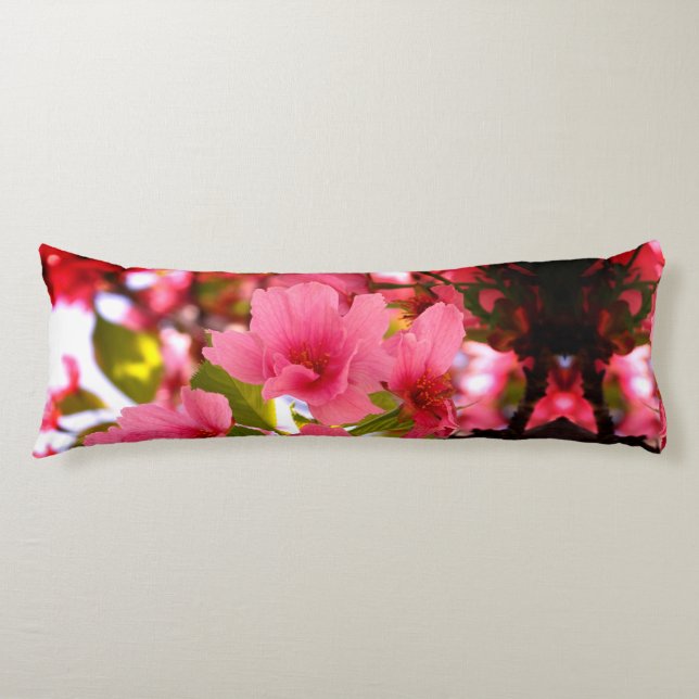 vacker körsbärsväska, rund blommar, 41 cm kroppskudde (Framsidan)