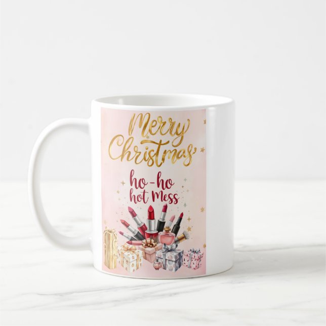 Vacker kosmetik inspirerad  kaffemugg (Vänster)