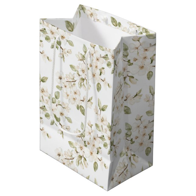 Vacker krämfärgad blommande trädbröllop (Framsidan Vinklad)