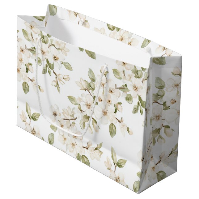 Vacker krämfärgad blommande trädbröllop (Framsidan Vinklad)