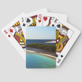 Vacker kustfrontsbild casinokort