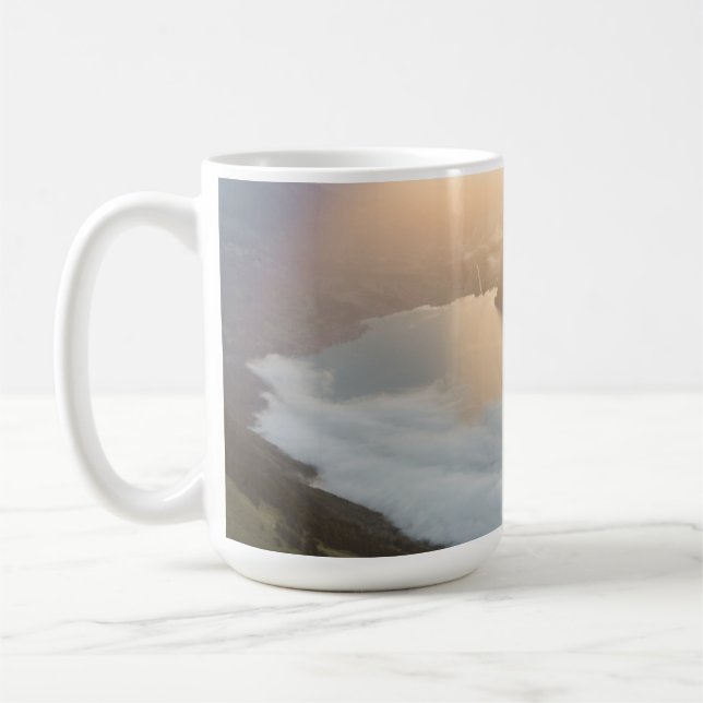 Vacker kuststrands vågor kaffekopp (Vänster)