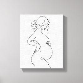 vacker kvinna canvastryck