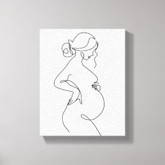 vacker kvinna canvastryck
