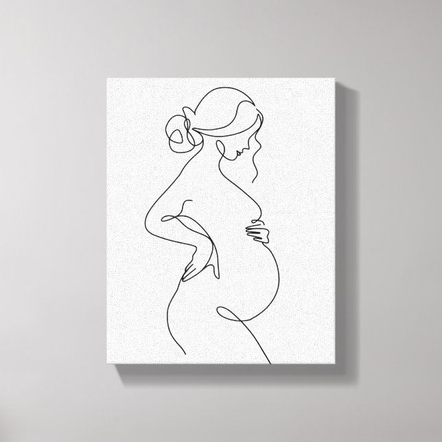 vacker kvinna canvastryck (Framsida)
