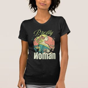 Vacker kvinna – fängslande skönhetsillustration t shirt
