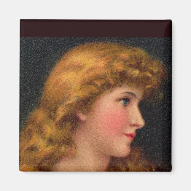 vacker kvinna på 1800-talet magnet (Framsidan)