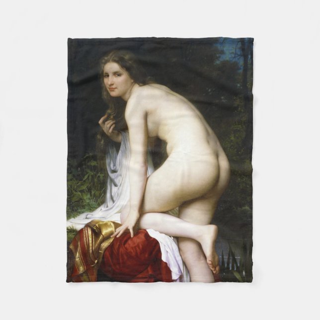 Vacker kvinnlig soldat (av Bouguereau) Fleecefilt (Framsidan)