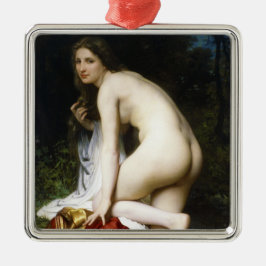 Vacker kvinnlig soldat (av Bouguereau) Julgransprydnad Metall