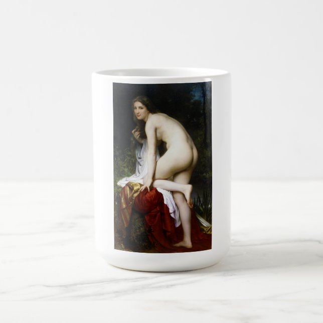 Vacker kvinnlig soldat (av Bouguereau) Kaffemugg (Center)