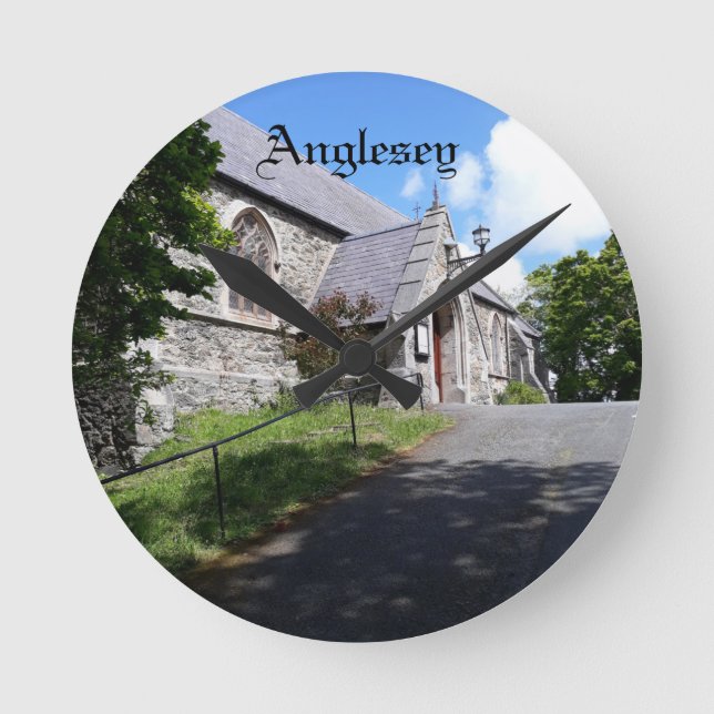 vacker kyrkklocka rund klocka (Framsida)