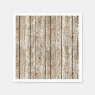 Vacker Land Shabby chic Rustic Wood Pappersservett