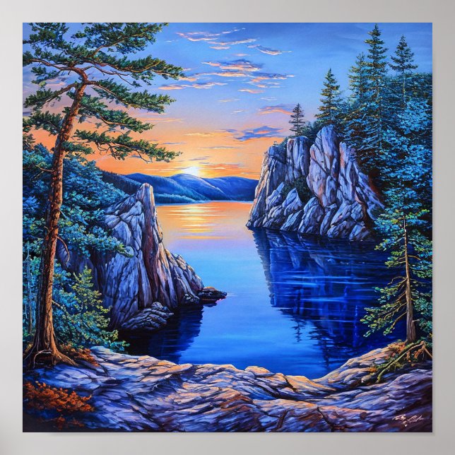 Vacker landskap poster (Framsidan)