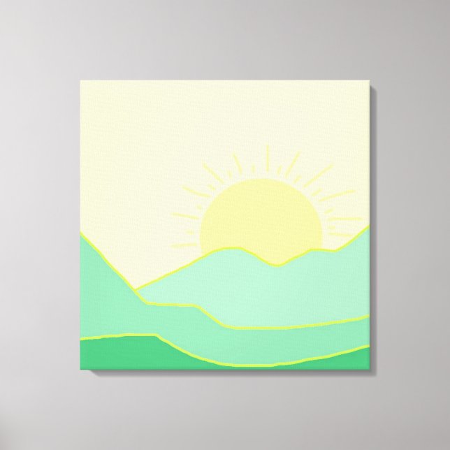 vacker landskapskonst canvastryck (Framsida)