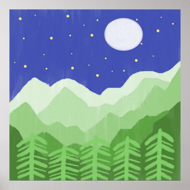 vacker landskapskonst poster (Framsidan)