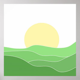 vacker landskapskonst poster