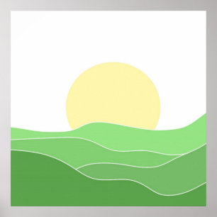 vacker landskapskonst poster