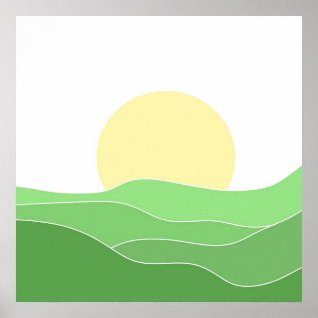 vacker landskapskonst poster (Framsidan)