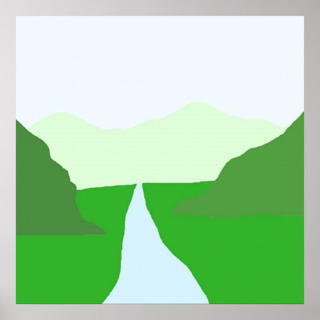 vacker landskapskonst poster (Framsidan)