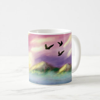 Vacker landskapsmugg kaffemugg