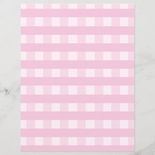 Vacker lantlig rosa randig rutig scrapbookpapper