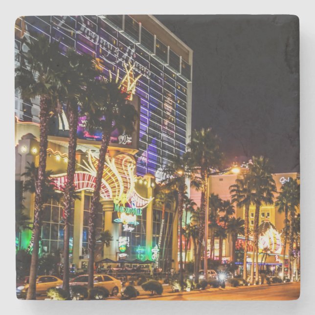 Vacker Las Vegas Strip på natten Stenunderlägg (Framsidan)