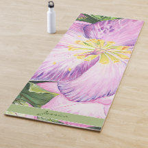 Vacker lavendelblomma med berömd Ashtanga-citat