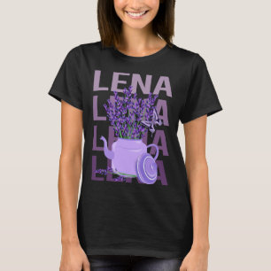 Vacker Lavender - Lena Namn T Shirt