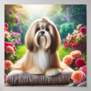 vacker Lhasa Apso Poster