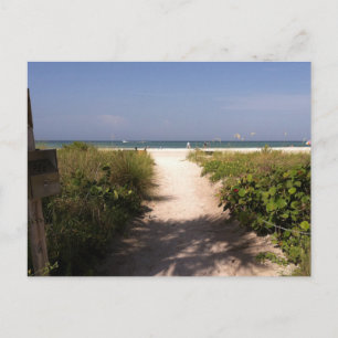 Vacker Lido Beach Florida vykort