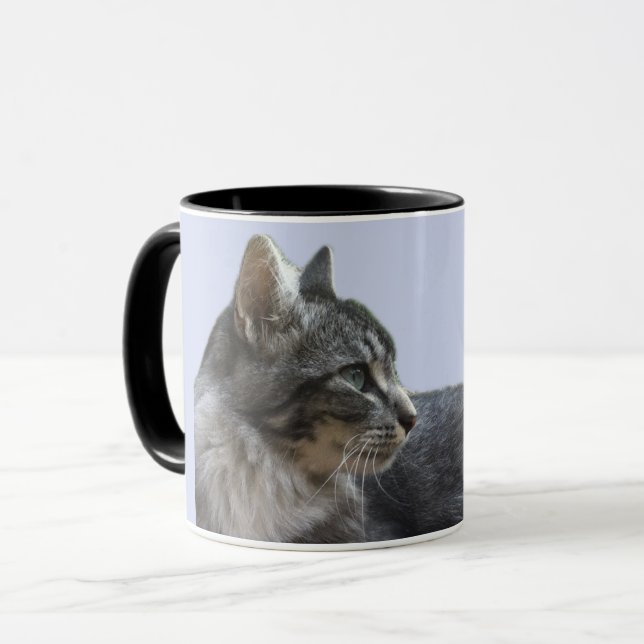 Vacker liggande katt mugg (Framsida vänster)