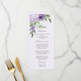 vacker lila blommor grönt löv botaniskt. meny