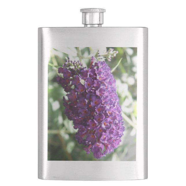 Vacker Lila Buddleia Flowers-kolv Fickplunta (Framsidan)