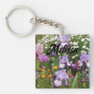 Vacker lila Iris Irisar blomma blomster Trädgård