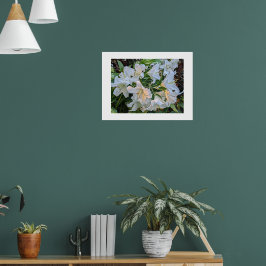 Vacker lilja blommar blomsterfotografisk affisch