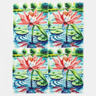 Vacker Lily Blanket Fleecefilt