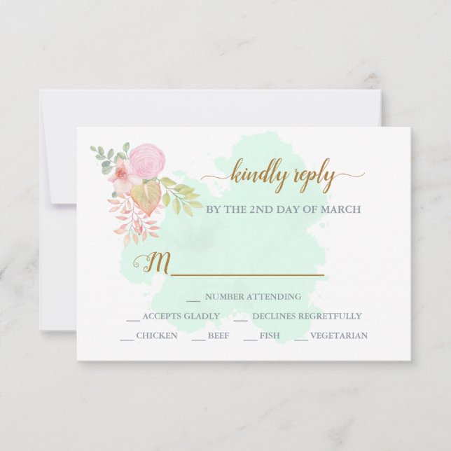 Vacker Lime Green 💚 Botanical Boho Bröllop OSA Kort (Framsida)