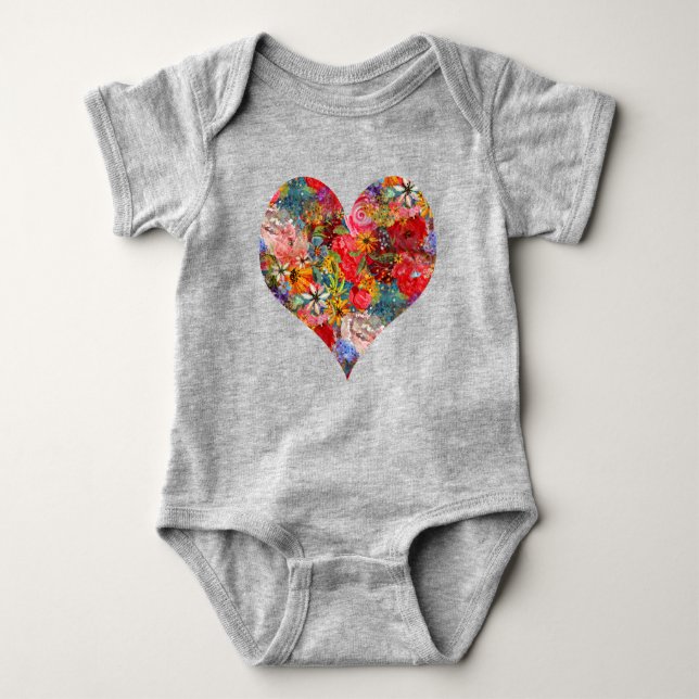 Vacker Ljusfärgad Abstrakt Blommig Mönster T Shirt (Framsida)