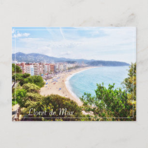 Vacker Lloret de Mar panorame resa Helg Vykort