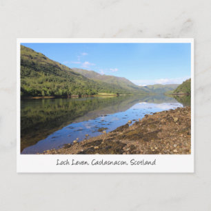 Vacker Loch Leven-vy, Skottland Vykort