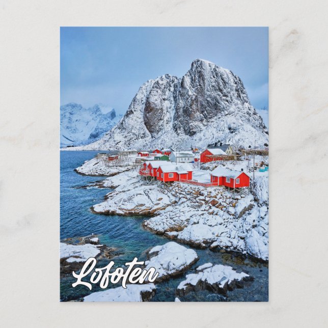 Vacker Lofoten, Norge Vykort (Framsida)