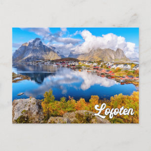 Vacker Lofoten, Norge Vykort